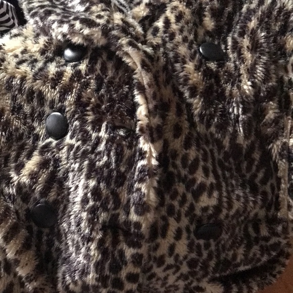 Sparkle & Fade leopard print coat - SZ M - Picture 4 of 5
